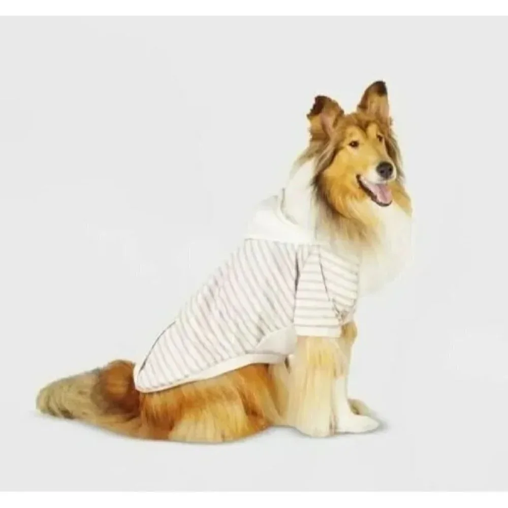 Boots & Barkley Striped Lightweight Dog Hoodie Pet Apparel Size Small‎